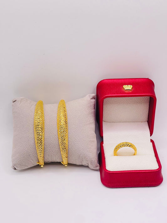Bracelet avec bague en or 18k